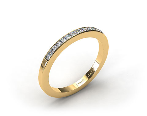 18k Yellow Gold 1.9mm, 15 Stone, 0.24ctw Matching Channel Set Wedding Band